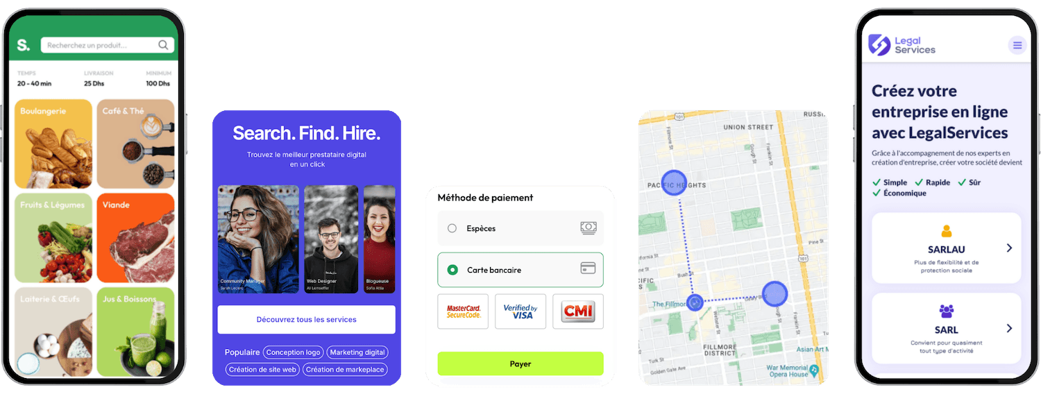 Applications développées par Digital Nova