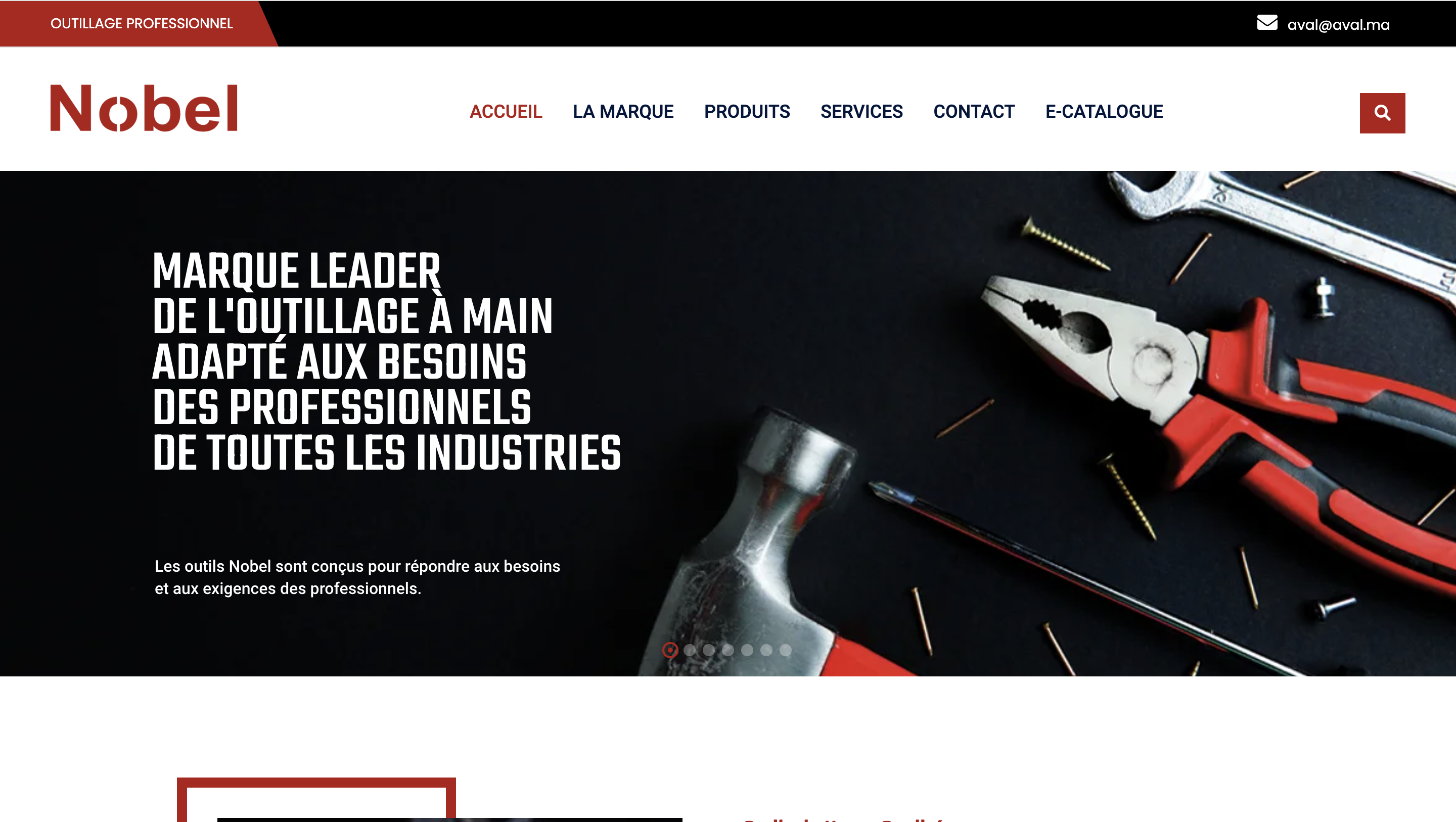Aperçu du site Group Aval