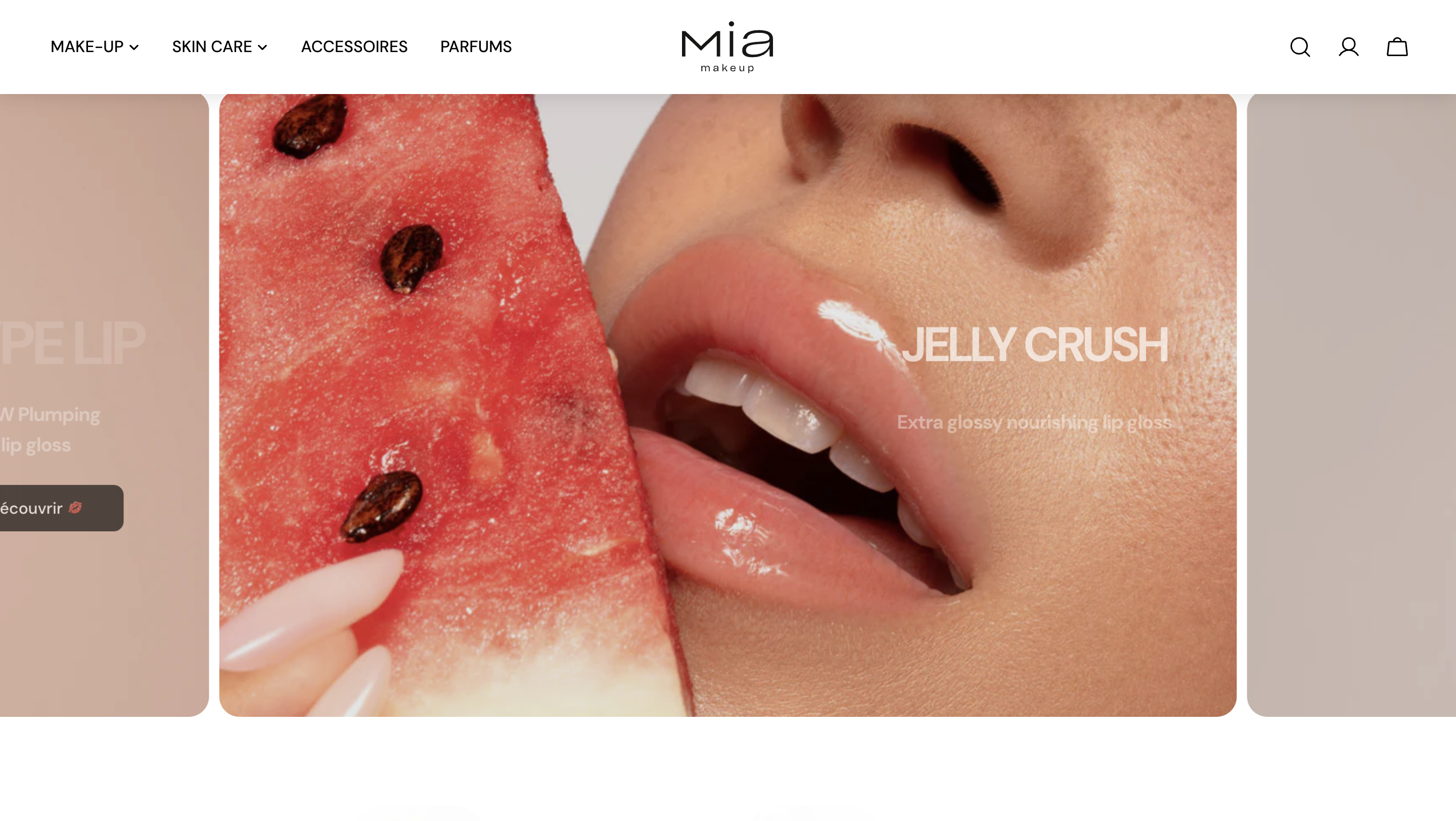 Aperçu du site Mia Makeup